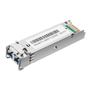 Imagem de Módulo Mini GBIC TL-SM311LS para Fibra Monomodo LC Duplex 1.25 Gbps Base-LX 1310 NM Alc...