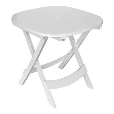 Imagem de Mesa de Plástico Dobrável ME2 Retangular Tampo em Plástico Estrutura Resistente Dobráve...