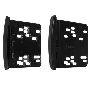 Imagem de Moldura 2 Din para Painel Modelo 89-C2 Ford Ka Focus Escort Ranger F250 Preto para Inst...