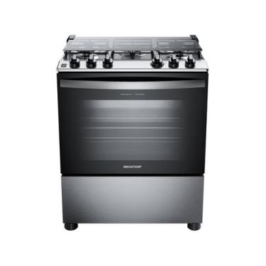 Imagem de Fogão de Piso Brastemp de 05 Bocas com Turbo Chama e Grill Inox - BFS5