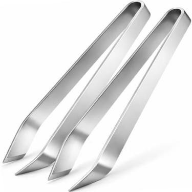 Imagem de Pinça Culinária Aço Inox Remover Espinha Peixe Osso Cozinha - NilosDec