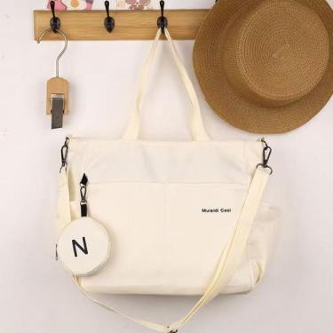 Imagem de MODIVA Bolsa Tiracolo Escolar Impermeável em Tecido Oxford  Grande Cap