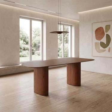 Imagem de Mesa Maia Organica 240cm Laminado para Sala de Jantar Elegante Mesa Gr