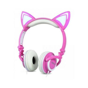 Imagem de Fone De Ouvido Orelha De Gato Hf-c22 Com Led Exbom