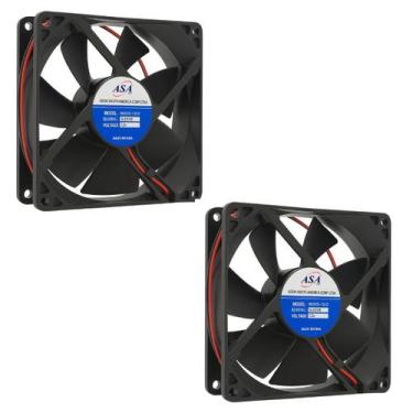 Imagem de Kit 2 Und Cooler Ventilador Asa Fan 9025s-12 12v 92x92x25mm Resfriamen