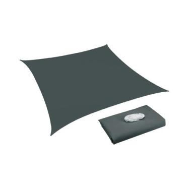 Imagem de Toldo De Sombra Cinza Impermeável Com Bloqueio De 98% De UV Para Pátio