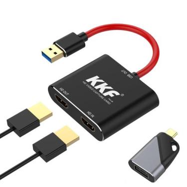 Imagem de Placa de captura KKF Placa de captura 4K HDMI para Switch PS5 PS4 Xbox