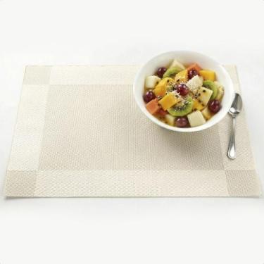 Imagem de Jogo Americano Mesa Posta Moderna Elegante Decorativo Texturizado Anti