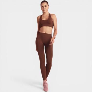 Imagem de Calça Legging Lupo AF Up Control Feminina - Marrom - G, G