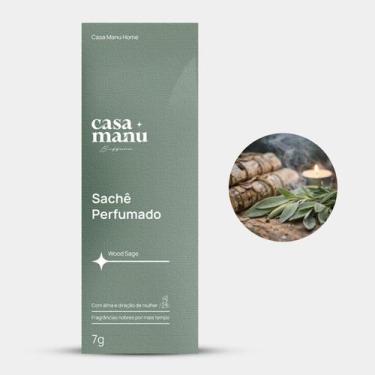 Imagem de Cheirinho Wood Sage para Closet, Gaveta e Pequenos Espaços - Casa Manu