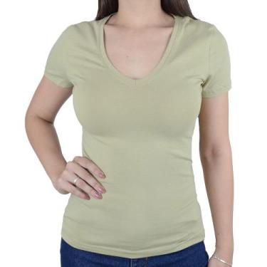 Imagem de Camiseta Feminina Hering MC Verde Claro - 0202TQEA, M, Verde