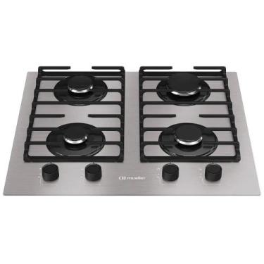 Imagem de Mueller Cooktop Conversível a Gás Natural MCG4BL 4 Bocas Bivolt 2400W 