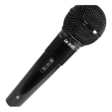 Imagem de Microfone Leson Dinâmico MC-200 Preto fosco com fio cardióide profissi