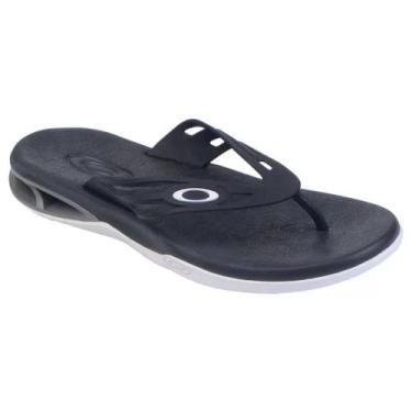 Imagem de Sandália Oakley Logo Killer Point II Solado em EVA Tiras TPU, Preto, 4