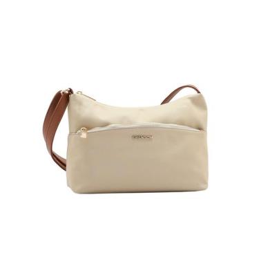 Imagem de Bolsa Transversal Feminina Chenson 3184590 Nylon, Bege