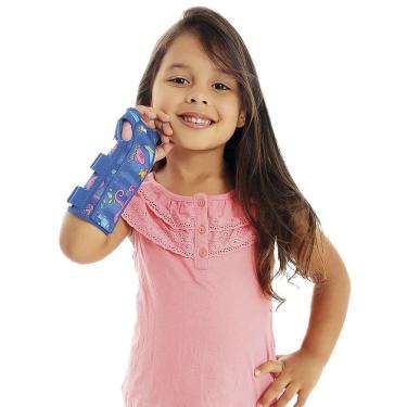 Imagem de Tala para Punho Infantil Curta Bilateral Chantal CK802-2 para Imobilização com Dedos Li...