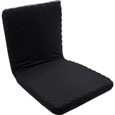 Imagem de Almofada para Assento com Encosto Top Confort Caixa Ovo Visco Látex Antiácaros Preta 40...