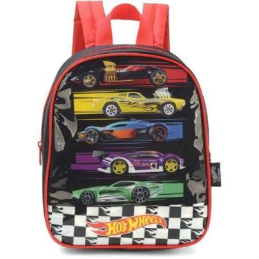 Imagem de Mochila Infantil HOT Wheels Petit P Vermelha - Luxcel