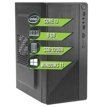 Imagem de Desktop PC Cpu Intel Core I3 6100 6a Geração 8GB Ddr4 Ssd 120GB Windows 11 Trial