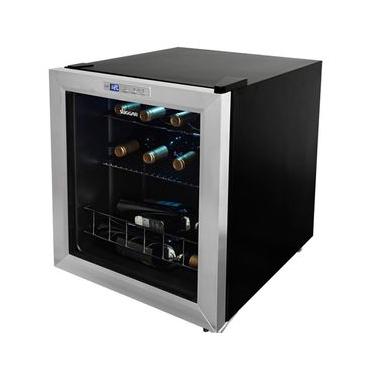 Imagem de Adega Climatizada Suggar AD1511IX 13 Garrafas Porta de Vidro Preta 110V