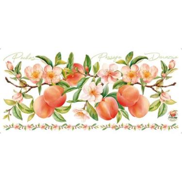 Imagem de Transfer Têxtil 27,5x12,8cm TTB5L-020 Barrado Pêssego - Personalização