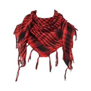Imagem de Lenço Tático Unissex Keffiyeh Shemagh Para Proteção De Cabeça E Pescoç