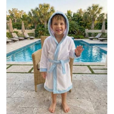 Imagem de Roupão Infantil Menino e Menina Saída de Banho Praia e Piscina em Poli