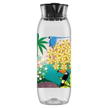 Imagem de Garrafa De Água Geladeira Jarra Suco Tampa Premium 1,4lt - - Bandeiran