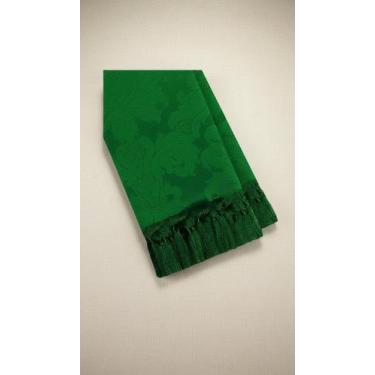 Imagem de Manta Xale Jacquard Grande 2,80x3,00m Verde - Congratulations Store