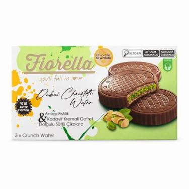 Imagem de Biscoito turco fiorella crunch wafer chocolate com pistache 60g