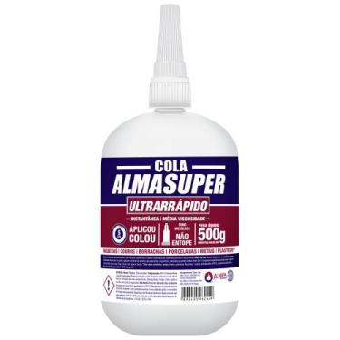 Imagem de Cola Adesivo Instantâneo Ultrarrápido 500G Almasuper Almata