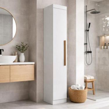 Imagem de Guarda-Roupa Modulado Cecília 1 Porta Branco - Pnr Móveis, Branco