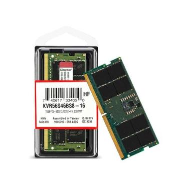 Imagem de Memoria Notebook 16GB DDR5 5600MHz Kingston KVR56S46BS8-16