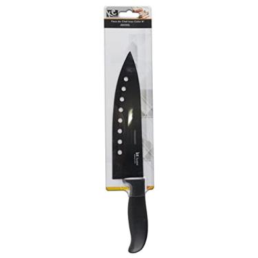 Imagem de FACA DO CHEF PROFISSIONAL AÇO INOX COLOR 8" Antiaderente Vermelho