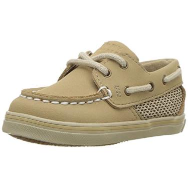 Imagem de Sperry Top-Sider Intrepid Crib 12/25 Tênis náutico (infantil), Linho/Aveia, 1 Infant