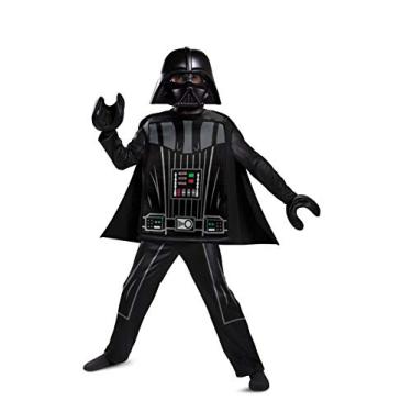 Imagem de Disguise Fantasia infantil Lego Darth Vader, roupa de luxo com personagens infantis temáticas de Lego Star Wars, tamanho infantil pequeno (4-6) preto (115379L)