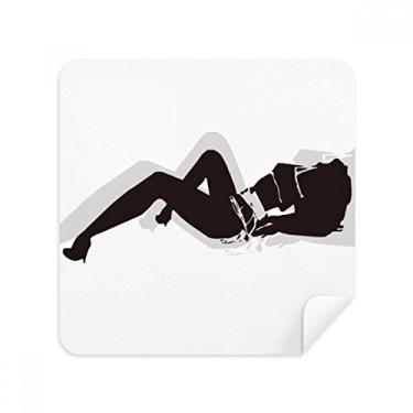 Imagem de Tecido de camurça Hot Girl Gal delineado óculos pano pano limpeza de tela 2 pacotes