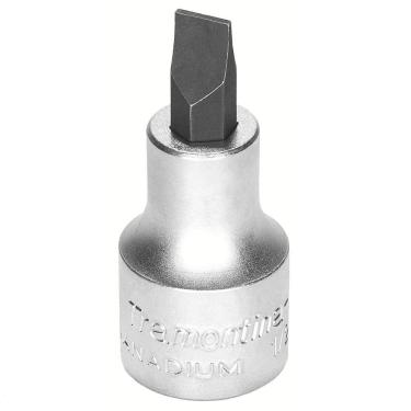 Imagem de Soquete em Aço Cromo Vanádio Ponta Chata Tamanho 4 - Encaixe 1/2" Tramontina PRO Tramontina
