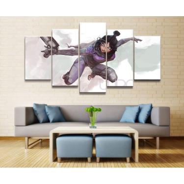 Imagem de Quadro Decorativos Legends com 5 peças 130x65