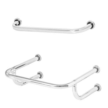 Imagem de Barra De Apoio Para Lavatório 40x50cm e 1 Barra Reta De 80cm