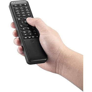 Imagem de Pepper Jobs Controle remoto W10 GYRO Air TV, teclado QWERTY Fly Mouse para Windows 11/10, teclado retroiluminado com LED, mini controlador de PC, giroscópio de 6 eixos com função de controle remoto de aprendizagem
