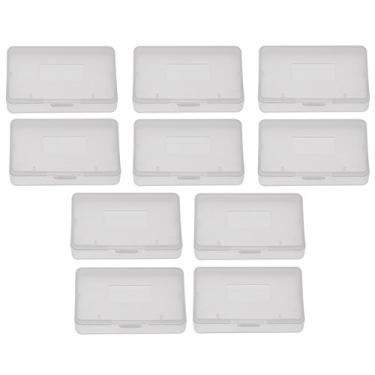 Imagem de Serounder Caixa de Game Case, 10 peças de cartucho de capa antipoeira transparente caixa de jogo para Game Boy Advance GBA suporte protetor/transparente