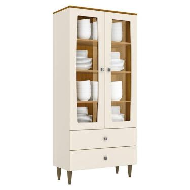 Imagem de Cristaleira Ágata Off White Nature - Henn