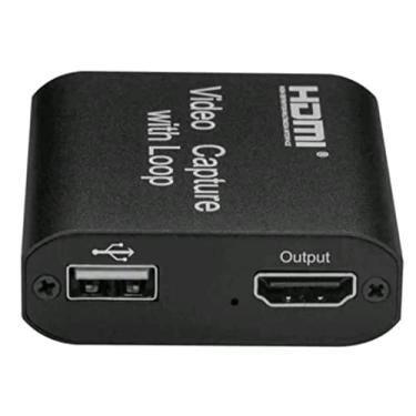 Imagem de Mini placa de captura de Video Hdmi /usb 2.0 com saida hdmi para tv ou monitor