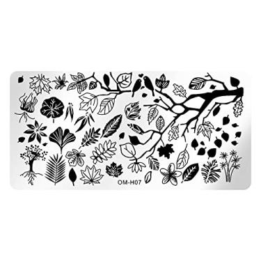 Imagem de Modelo De Unha Padrão De Carimbo De Unha Textura Textura Modelo De Impressão Ferramenta De Estampagem De Unhas Para Manicure Salon Home Halloween Natal