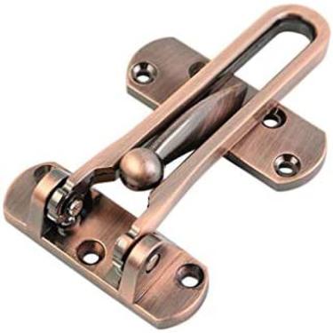 Imagem de KRASS 1 peça parafuso de porta de liga de zinco parafuso de bloqueio deslizante trava antirroubo hotel escritório corrente de segurança travas de armário ferragens decorativas, C, colecionador88