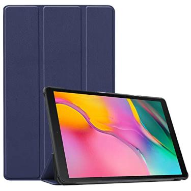 Imagem de Capa para tablet Galaxy Tab A8 2021 SM-X200, fina e leve com suporte para Galaxy TAB S7 TAB A7 Tab S5E Tab S6 Series (Tab A8 10,5" X205/X205 2021, azul)