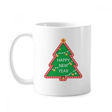 Imagem de Caneca de cerâmica com estampa de árvore de Natal para retrato de cerâmica xícara de café e porcelana