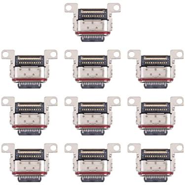 Imagem de HUANGYUNCHAO Acessórios telefônicos Para Samsung Galaxy S22+ 10pcs de carregamento do conector Substituição do telefone celular