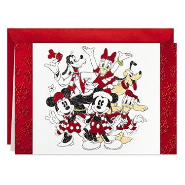Imagem de Hallmark Disney Boxed Cartões de Natal, Mickey Mouse e Amigos (16 Cartões e 17 Envelopes) (1XPX5519)